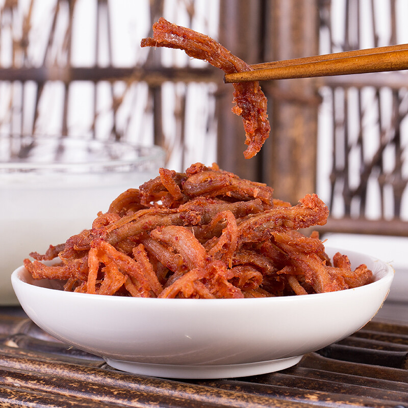 罗源湾 福建特产猪肉条原味手撕风干香辣猪肉条脯罐装办公休闲零食120g 原味