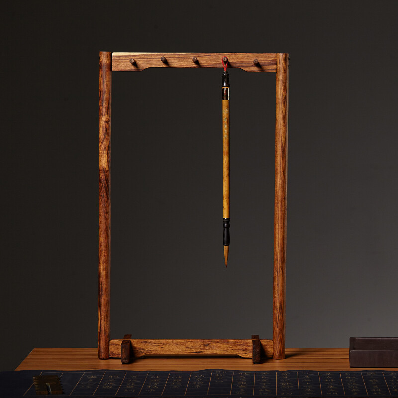 Rongbaozhai pen hanging sandalwood pen hanging calligraphy study four treasures Chinese style pen stopping pen holding solid wood pen holder sandalwood pen hanging