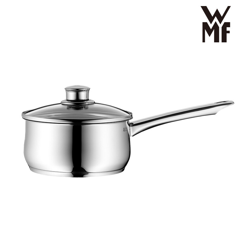 Germany WMF futenbao stainless steel small milk pot noodle soup pot glass pot cover hot milk pot 0739176040