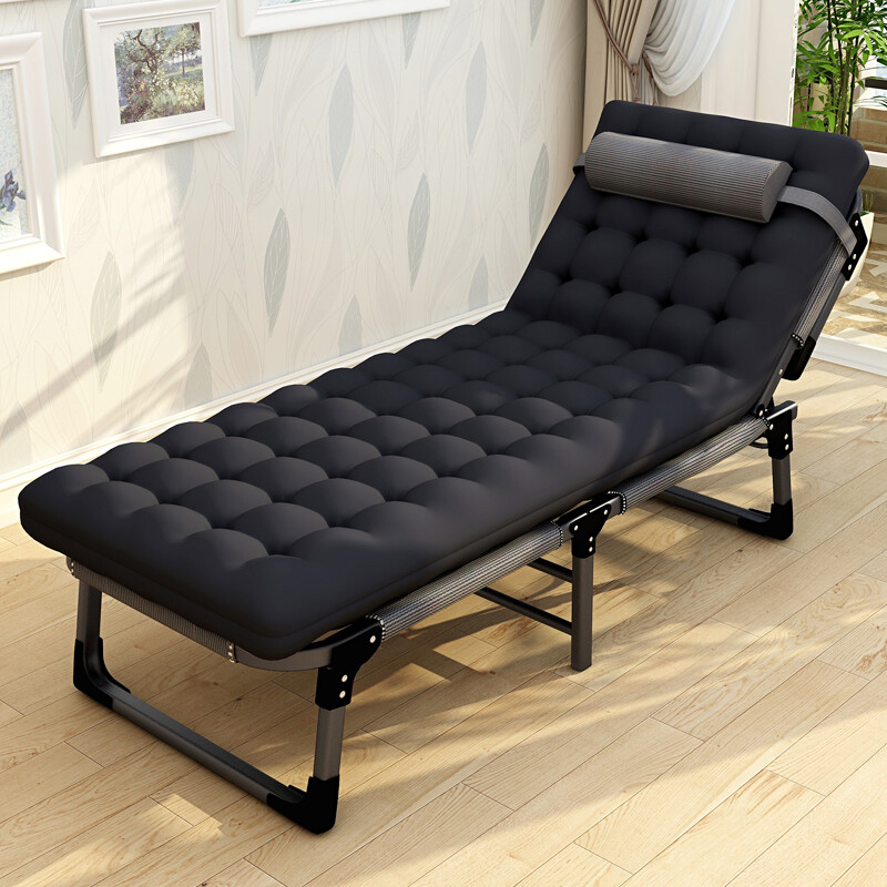 Shuangxinda folding bed recliner single bed office siesta siesta bed escort bed widened to 68cm, including thickened cotton pad B-27