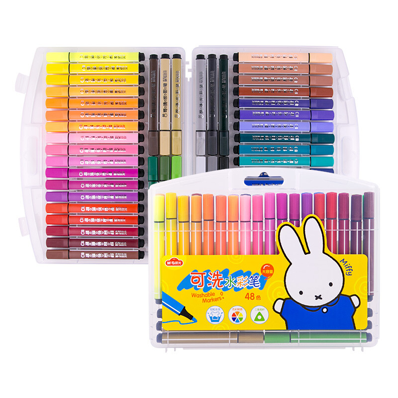 Chenguang (M & G) Miffy series 48 color washable triangular pole watercolor pen children's brush fcp92130