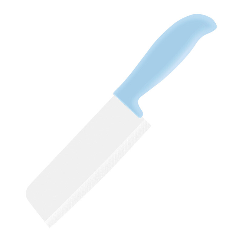 Bethers ceramic knife kitchen knife fruit knife kitchen household vegetable and meat cutting multifunctional knife cover Nordic blue