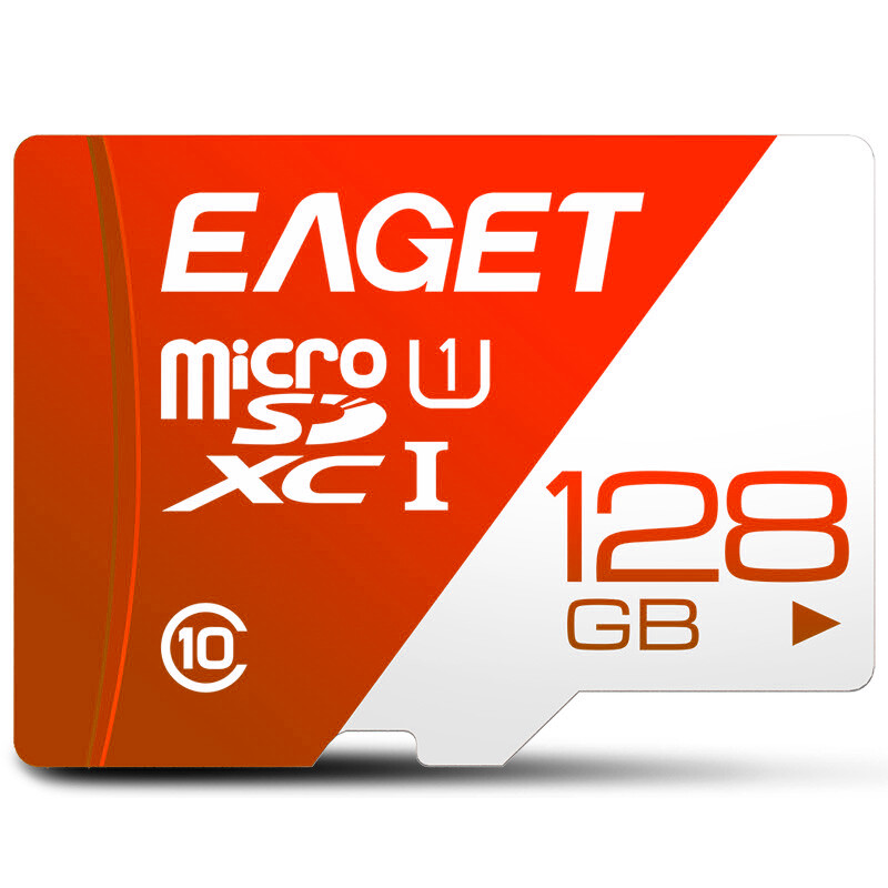 Eaget T1 128GB reading speed 100MB / s class10 high speed highly durable video surveillance camera memory card micro SDHC memory card TF Card