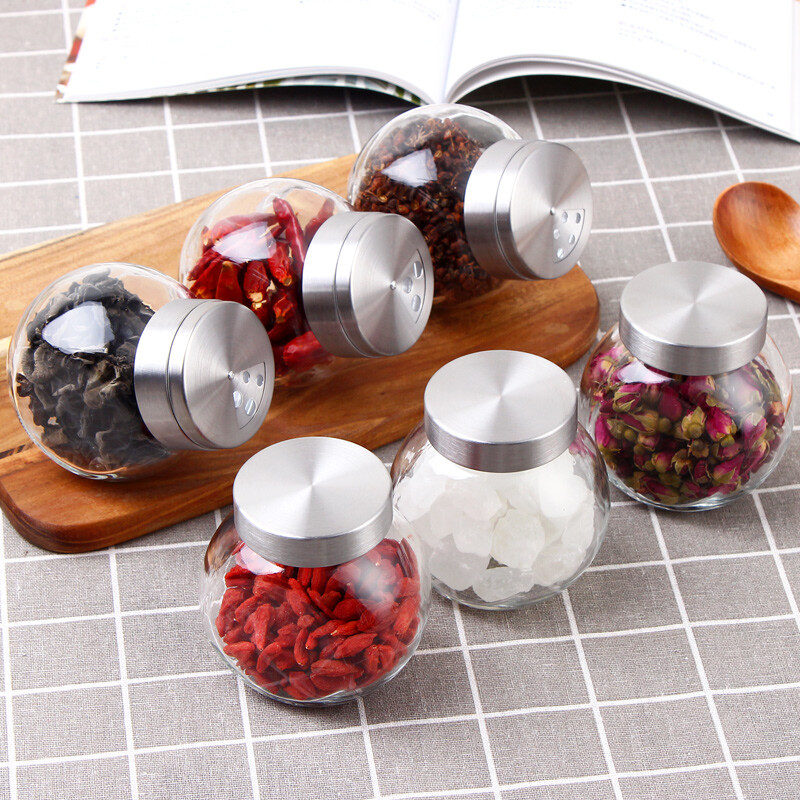 Betas bestha roll series 200ml * 6 lead-free glass candy storage tank seasoning tank storage tank
