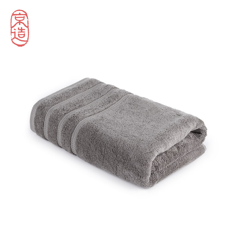Beijing made Egyptian long staple cotton bath towel light grey