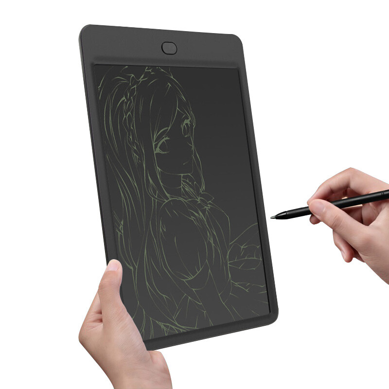 Kalrencat h10l 10 inch children's graffiti painting writing board LCD electronic handwriting board home message memo office note drawing board black