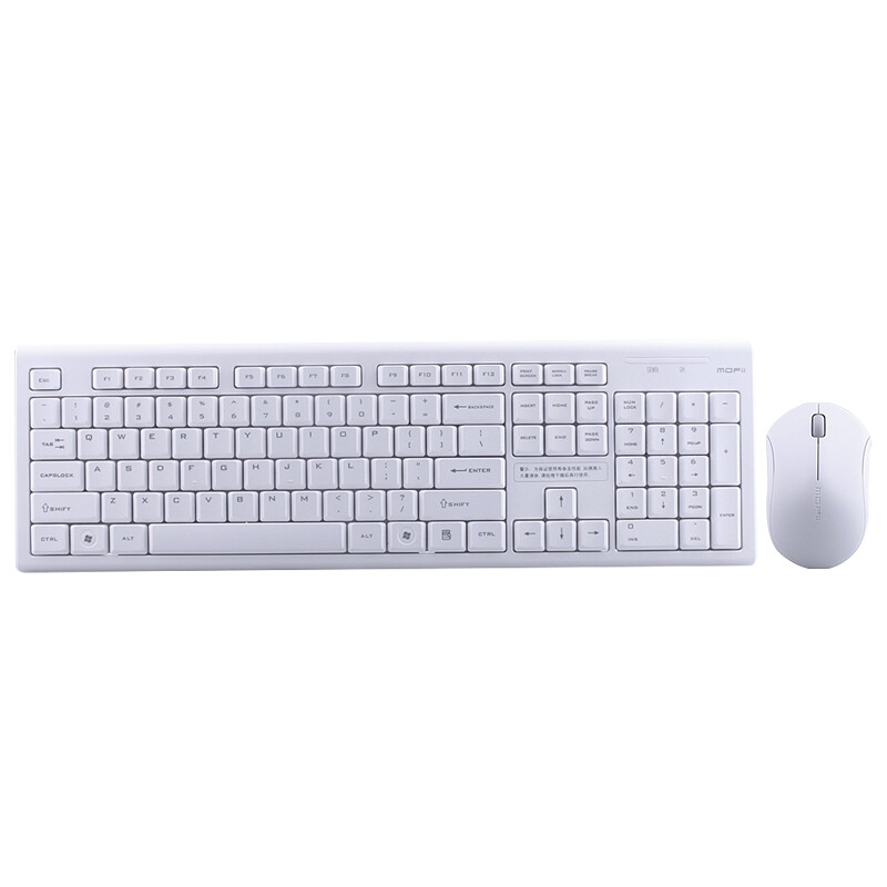 Mofii X130 wireless keyboard and mouse set (white)