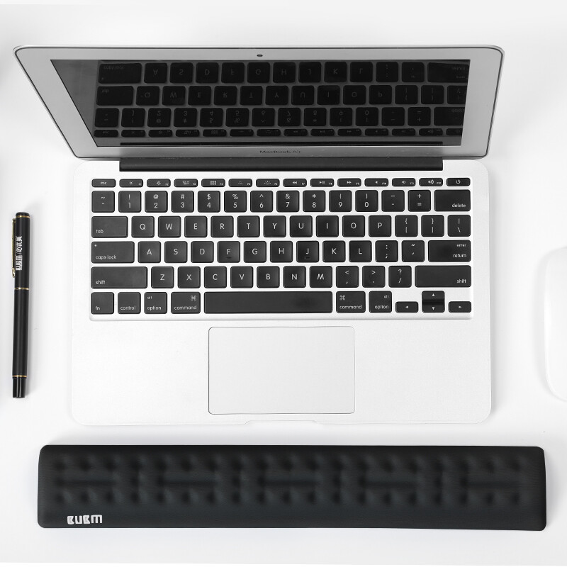 Bubm memory cotton mouse pad wrist guard keyboard support game pad wrist support hand support comfortable cloth surface non slip texture ergonomic wrist pad mhst large black
