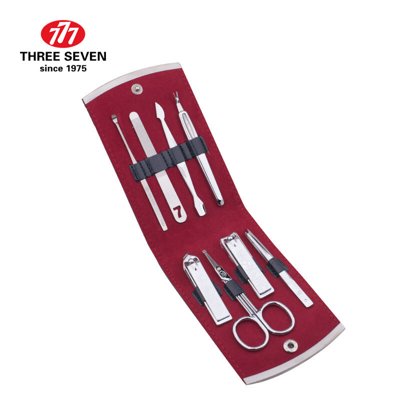 777 (three seven) Nail Clipper Set Nail Clippers Manicure Beauty Care combination 8-piece set nts-6025 ink blue (imported)