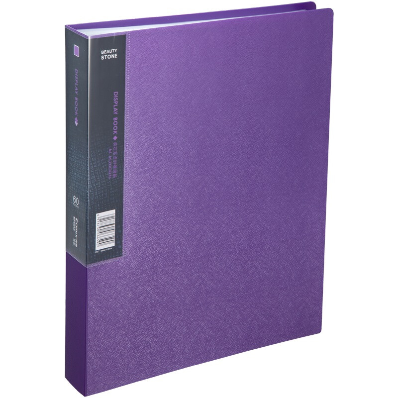 Comix mf60ak Meishi Series 60 page A4 data book / document book pearl purple