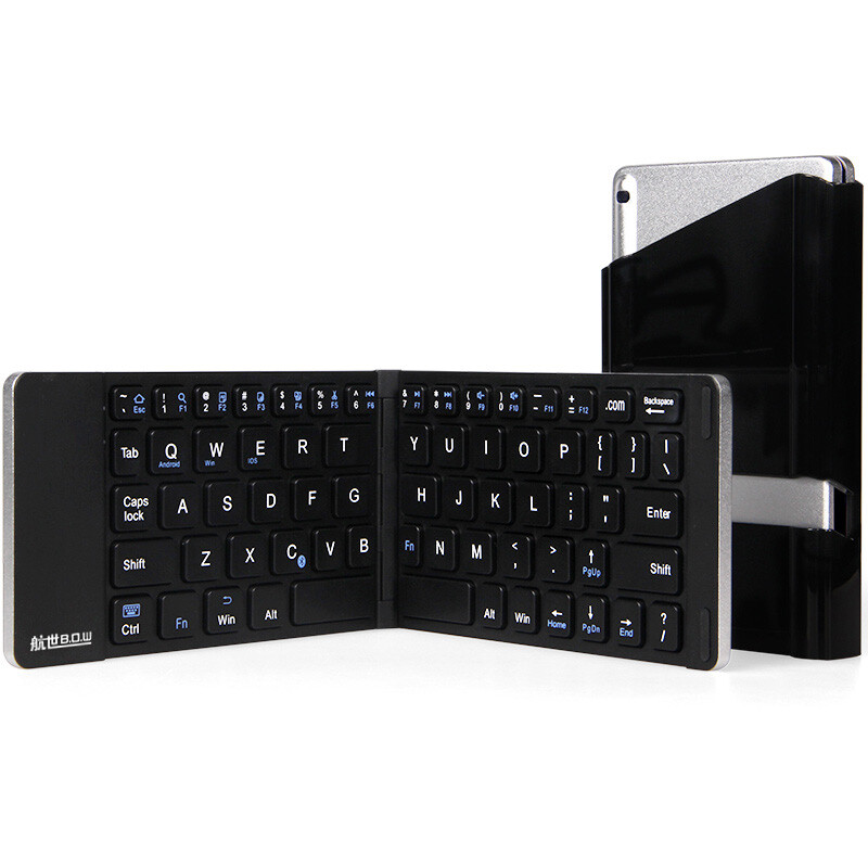 Hangshi (b.o.w) hb022a folding wireless Bluetooth Keyboard Black