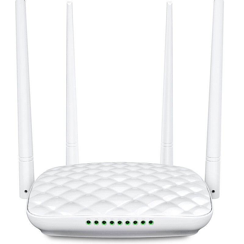 Tengda fh456 household 4 antenna covers 450 ㎡ wireless router (can act as WiFi signal amplifier repeater through the wall)