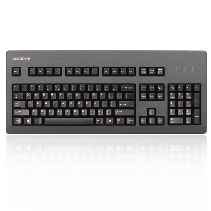 Cherry g80-3000lsceu-2 mechanical keyboard black green shaft