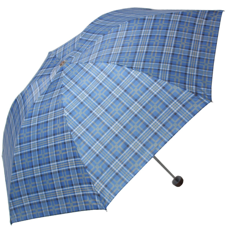 Paradise umbrella Scottish style lattice three fold steel pole steel bone sunny umbrella dark blue 339s