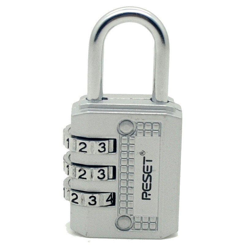 Reset code lock rst-071 Mini color code lock padlock door lock travel trolley case lock gym lock backpack lock Silver