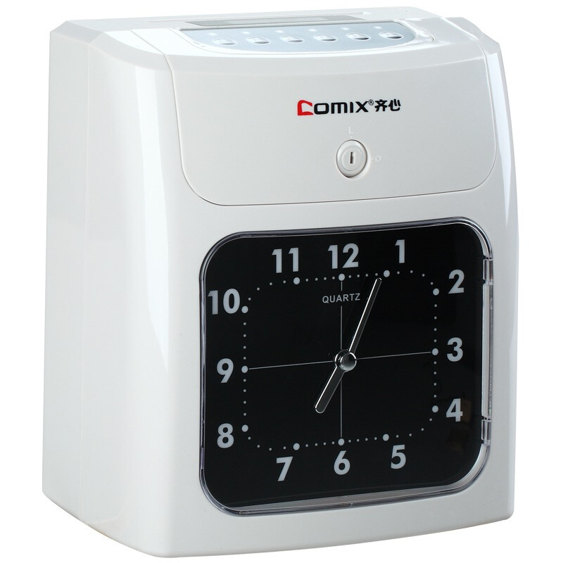 Comix mt-321n card feeding microcomputer attendance machine / paper card punching machine / clock (no clock in case of power failure)