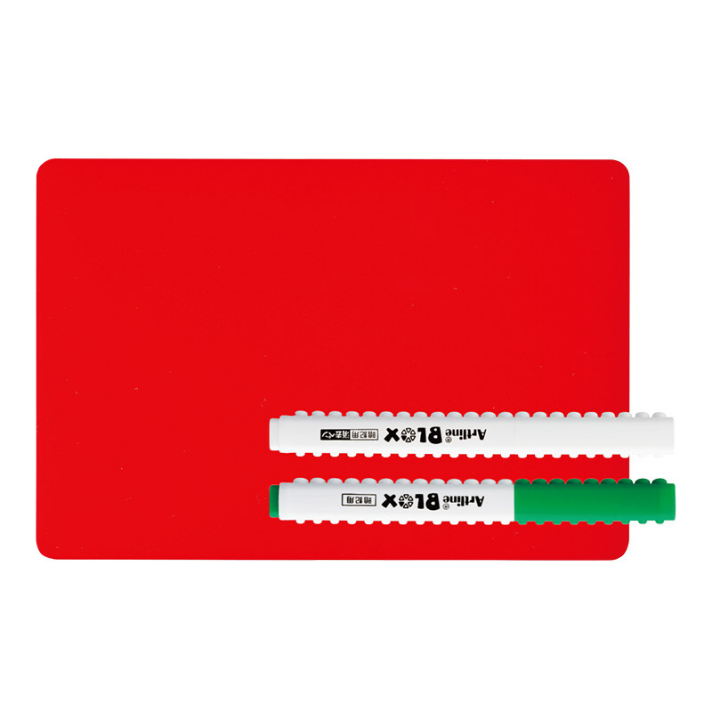 Japanese flag (SHACHIHATA) Artline Blox student puzzle splicing word mark secret Pen Set 4.0mm green pen + red backing plate ktx-330 / S-G