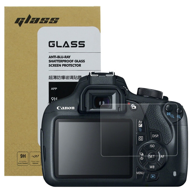 The weather is good. Canon Canon 1200D / 1300d SLR camera toughened glass screen protection film high permeability scratch proof explosion-proof diamond film