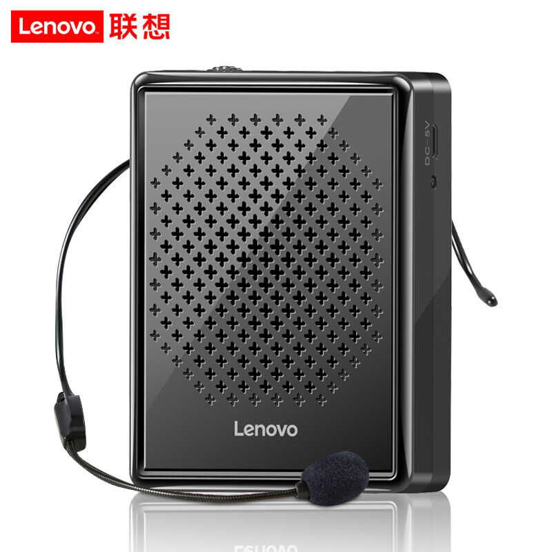 Lenovo A300 small bee loudspeaker high-power waist mounted portable tour guide teaching special mini sound box Xingyao black