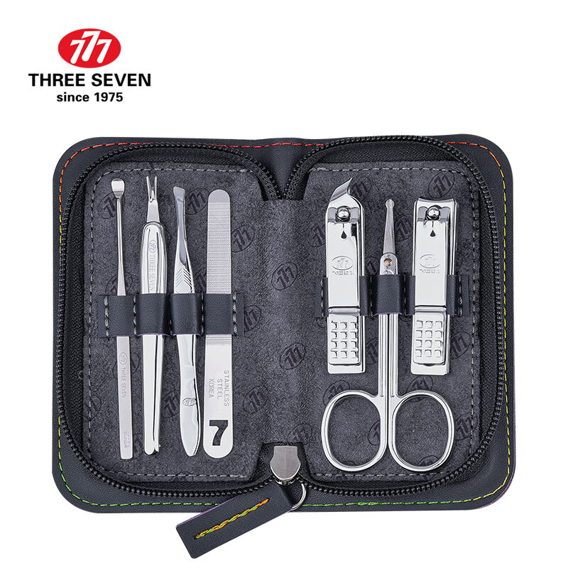 777 (three seven) Nail Clipper Set Nail Clippers Manicure combination Manicure Beauty care tool portable 7-piece set nts-1101r (imported)