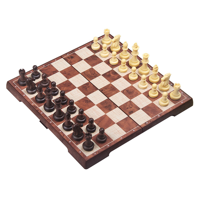 UB AIA medium imitation wooden chess set checkers 64 grid fillet magnet folding chessboard