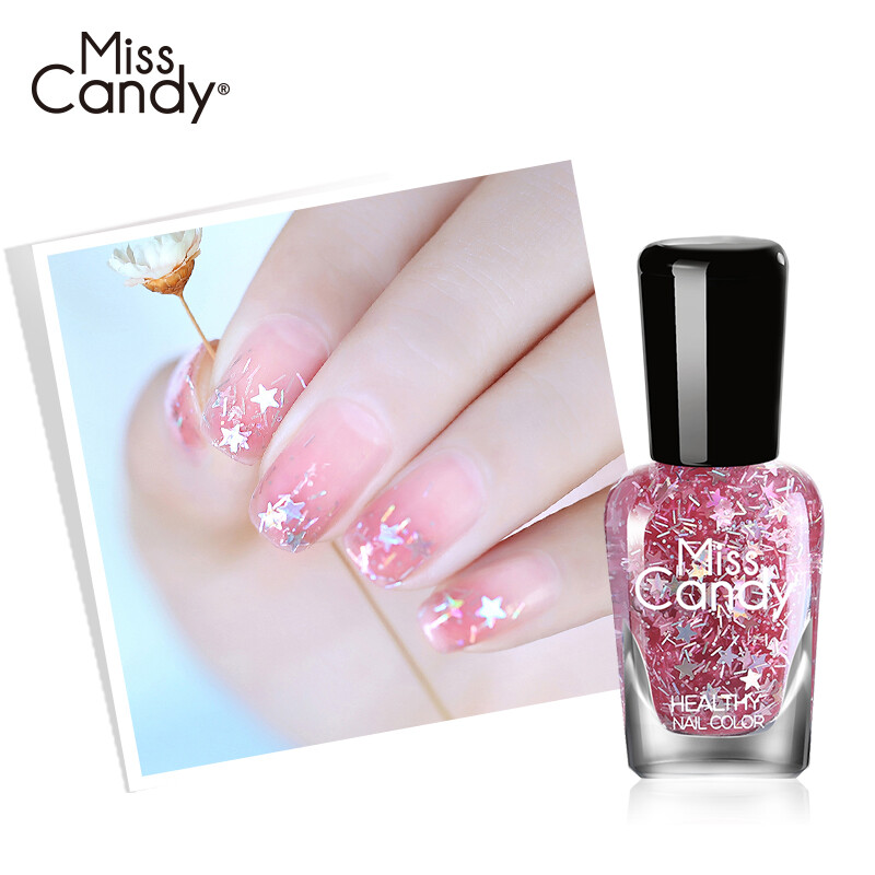 Miss Candy healthy manicure, tasteless, durable nail polish, pink nail polish, dream series Dorothy / magic star NO008