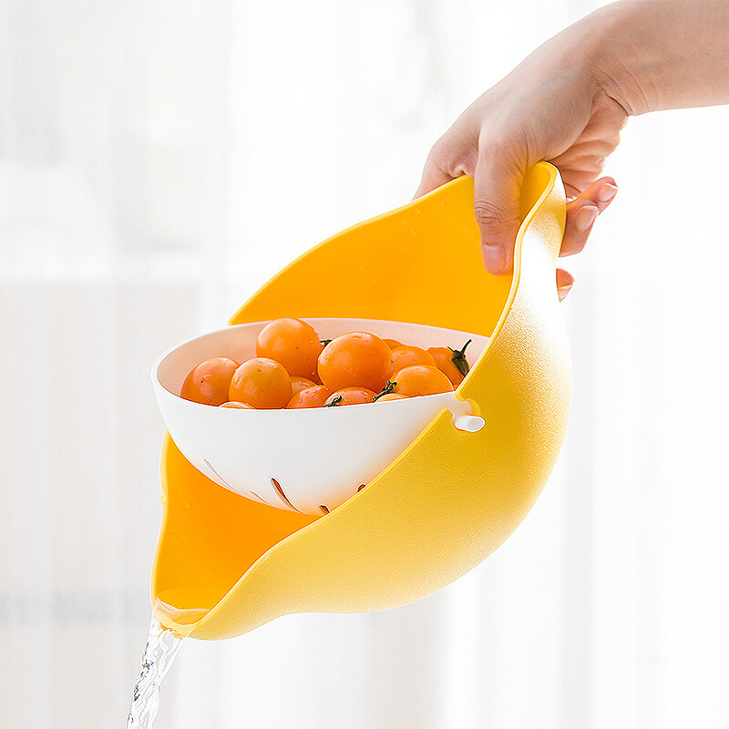 Camellia fruit basin vegetable basket lemon drain basin c36007