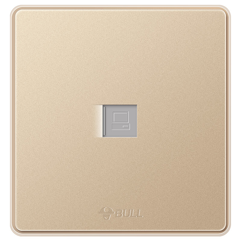 Bull switch socket G18 series one position computer socket (linear type) 86 socket panel g18t102a rose gold concealed installation