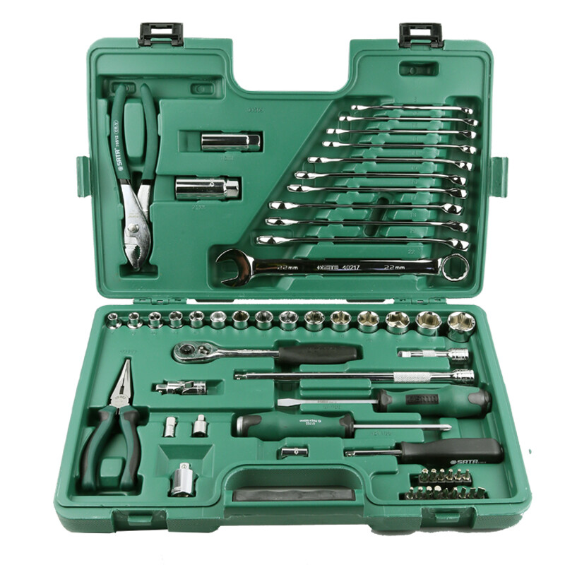 世达(sata )09014a 全公制汽车维修工具套装 汽修汽保工具组套 棘轮