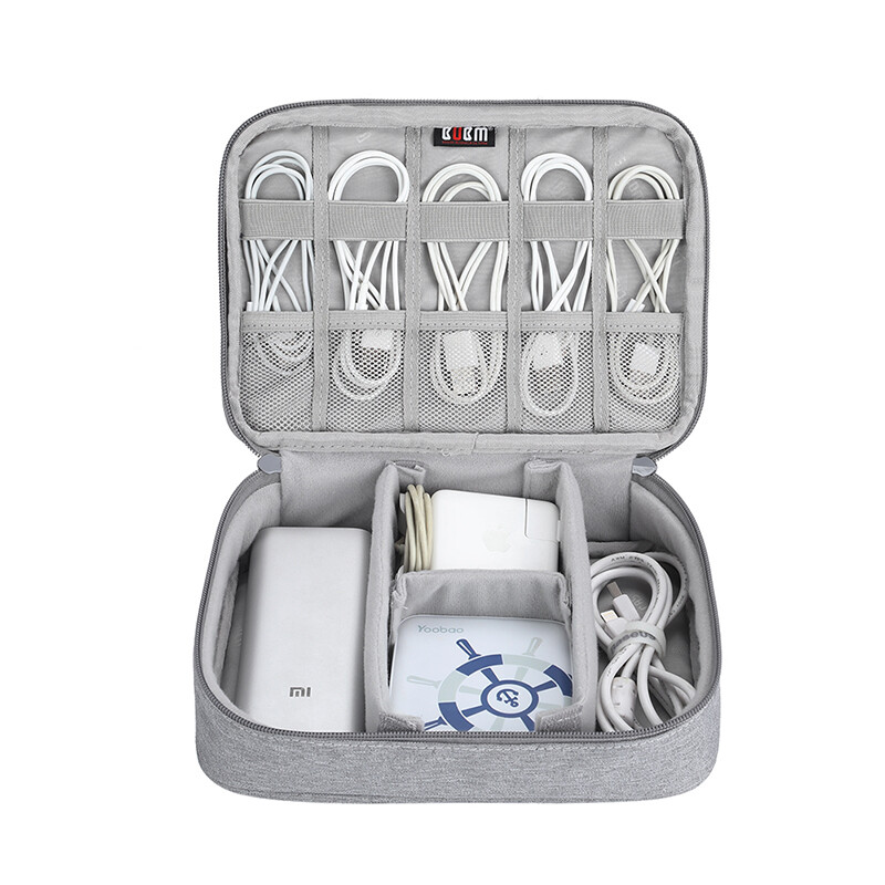 Bubm data cable storage bag power box multifunctional charging line travel portable digital accessories sorting bag power accessories bag single layer dms-myb
