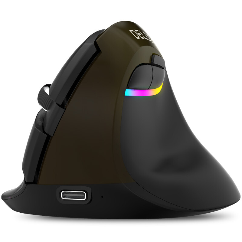 Colorful m618mini Office Mouse Wireless Bluetooth 4.0 dual-mode charging infinite mouse laptop ergonomic vertical photoelectric vertical small mouse elegant black