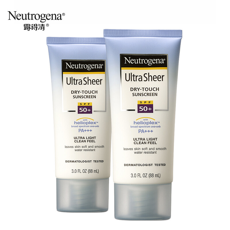Neutrogena light sunscreen lotion 88ml double pack (sunscreen SPF50+/PA++++ imported sunscreen isolation)