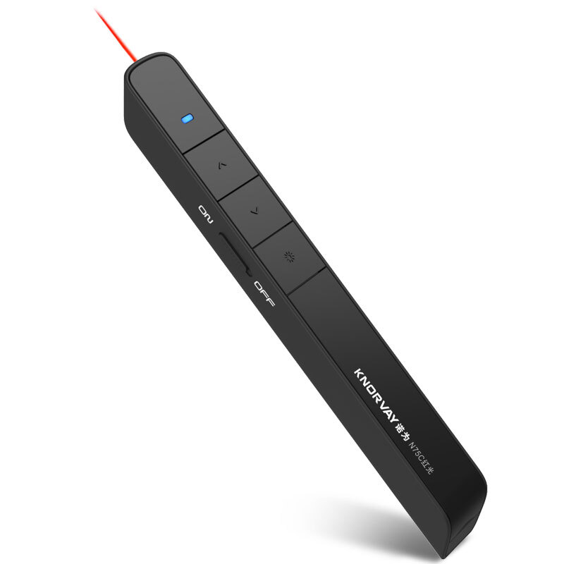 Knorvay n75c page turning pen laser pen page turning device projection pen electronic pen remote control pen rechargeable black red light