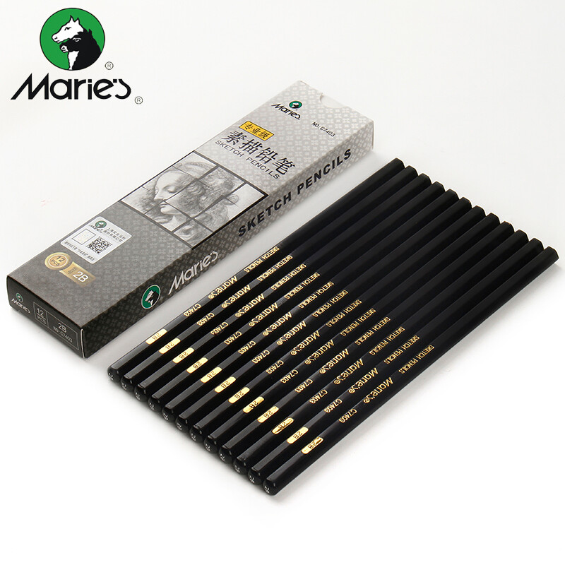 Marie's sketch pencil 8b art drawing sketch pen 12 boxed c7403