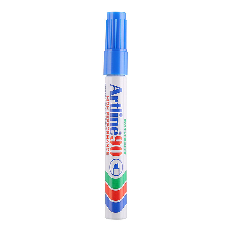 Quick drying oily marking pen for Artline office meeting of Japan flag (SHACHIHATA) square head 2.0-5.0mm blue ek-90