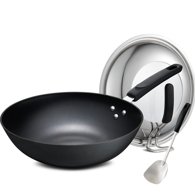 Ashtar 30cm new generation cast iron rustless frying pan wg8330qb healthy uncoated frying pan