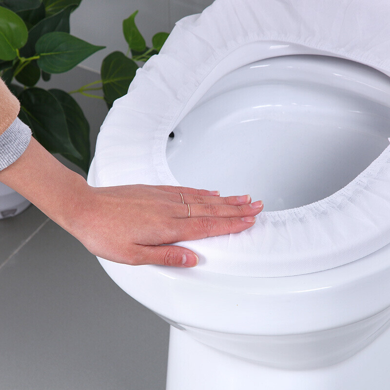Jiajialin 20 disposable toilet cover universal non-woven toilet pad thickened paste toilet cover household hotel travel convenient cover white