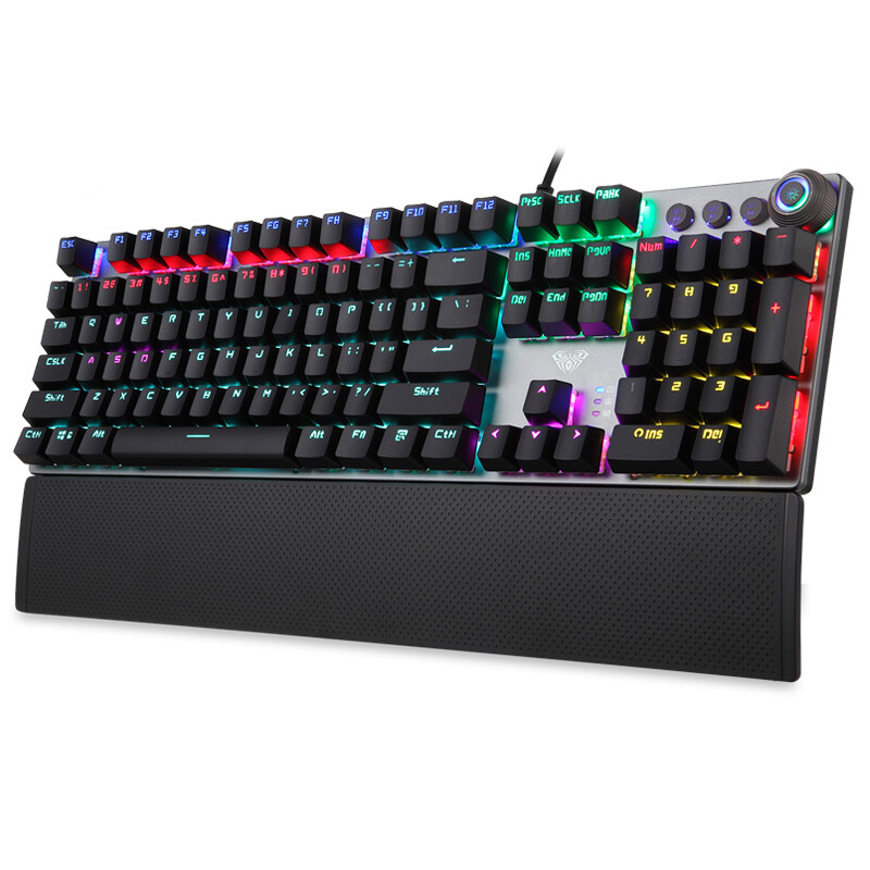 Tarantula f2088 light mixing mechanical keyboard no impact 104 key game keyboard eat chicken keyboard Jedi survival black axis ordinary version