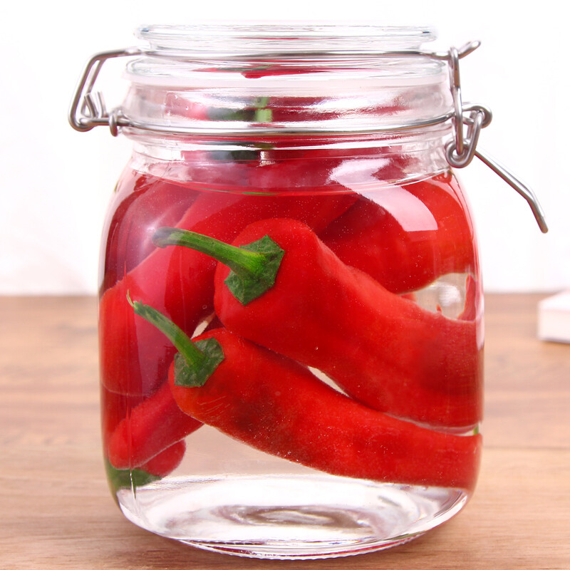 Best as bestha ares series square 1000ml lead-free glass pickle bottle pickled garlic glass bottle sealed tank storage bottle storage tank fresh-keeping tank