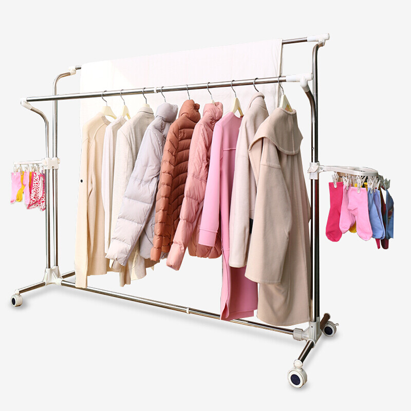 Baoyouni balcony clothes hanger lifting floor clothes hanger telescopic clothes hanger F3
