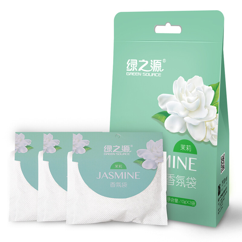 Green source jasmine fragrance bag wardrobe fragrance fragrance indoor essential oil fragrance bag deodorant fragrance bag (10g * 3 bags)