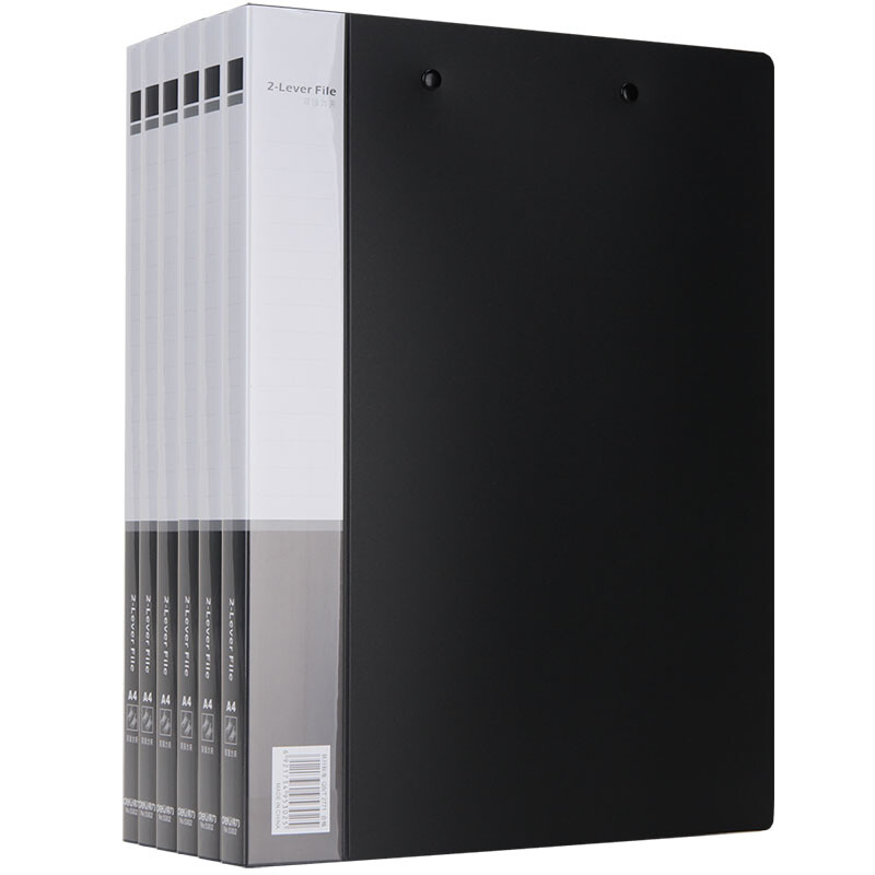Deli 33222 practical A4 folder set 6 / box (black)