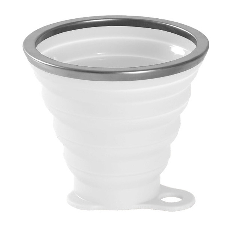 40000 km travel outdoor travel folding cup portable telescopic handy cup silicone large capacity water cup Coffee Cup sports mouthwash cup sw2032 transparent color