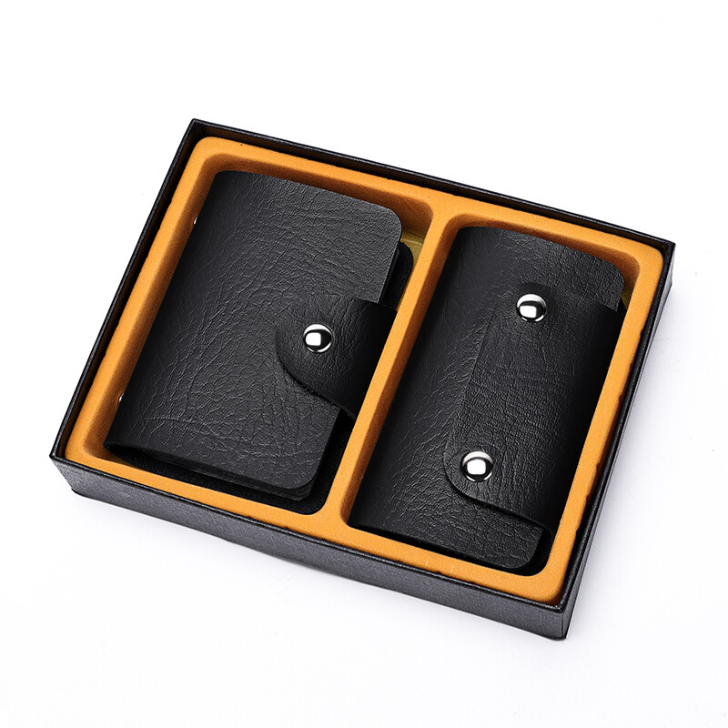 Golf golf men's card bag key bag gift box set card bag business card holder key chain bag q8bv41887j black