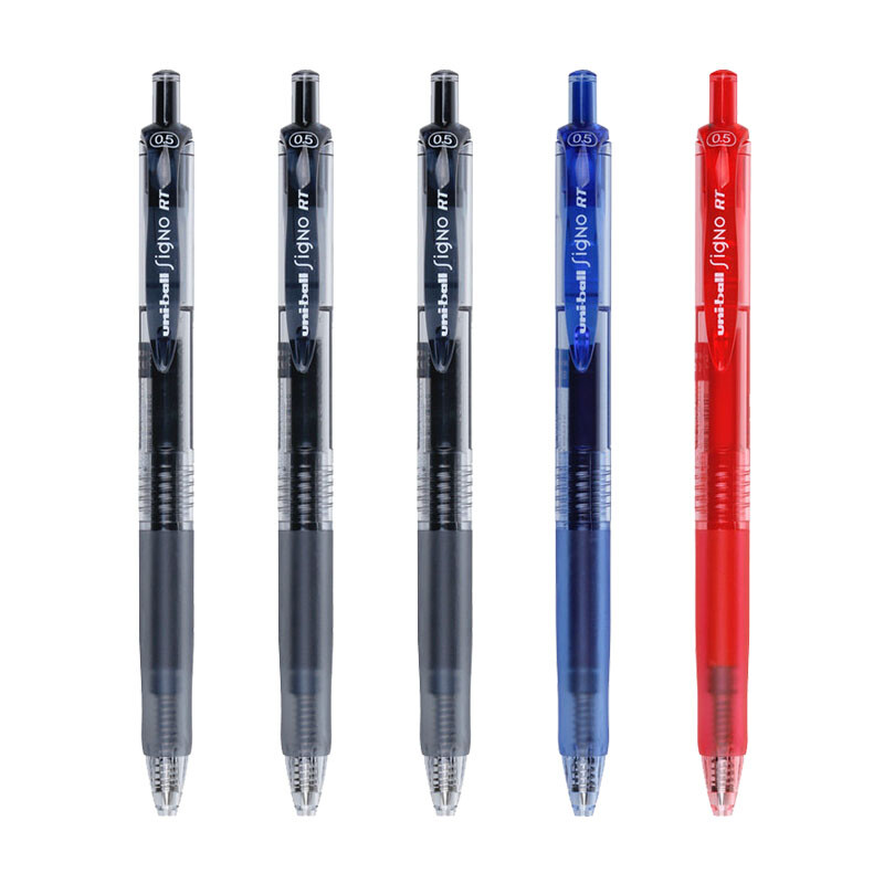Japan Mitsubishi (UNI) umn-105 push neutral pen special pen for student examination signature pen (replacement core umr-85) 0.5mm mixed color 5 pieces