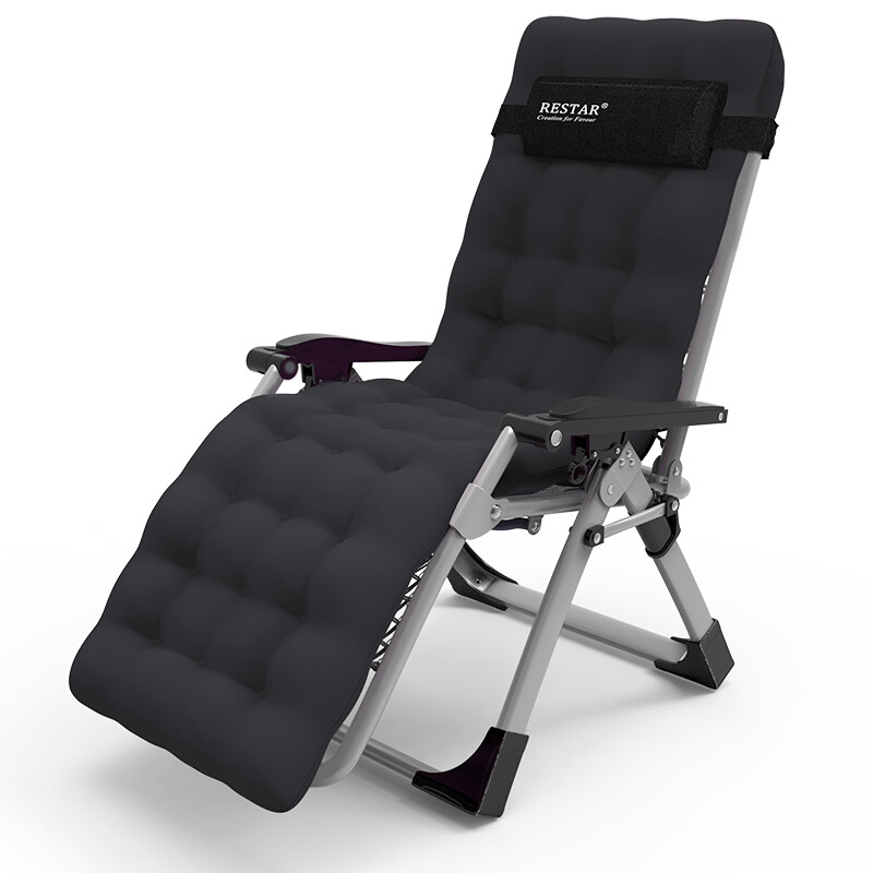 Ruishida restar folding bed folding recliner office lunch break lunch chair balcony outdoor fishing folding chair with pearl cotton thick cotton pad package