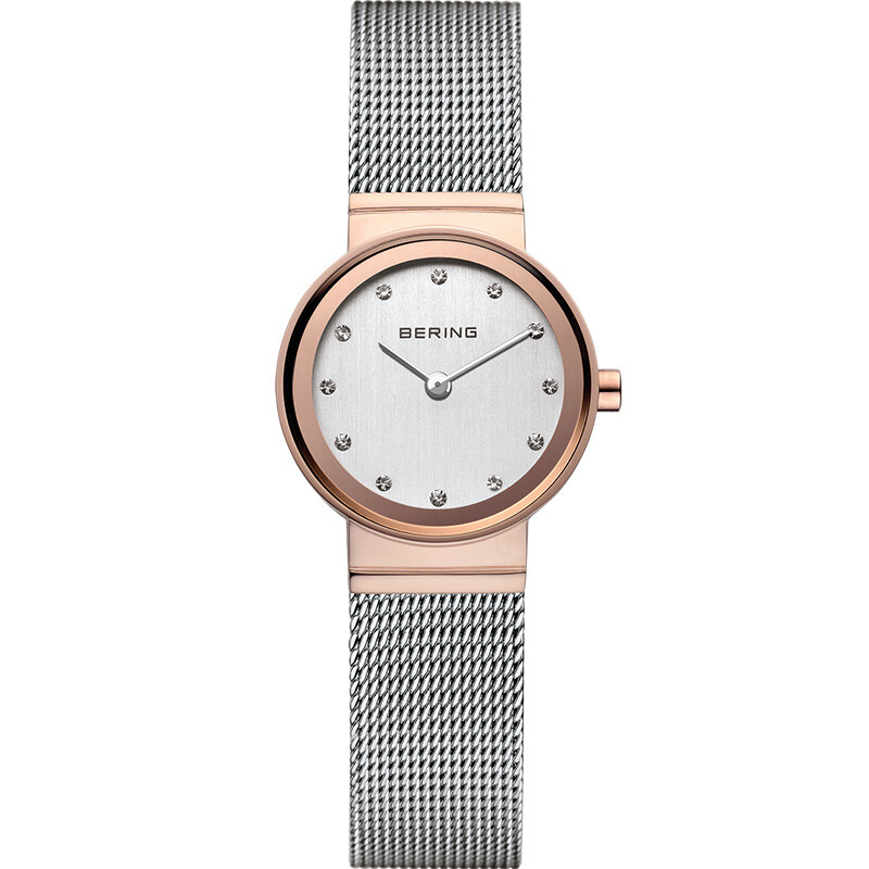 Bering women's watch simple fashion watch women's diamond mother of pearl shell small dial watch 10126-066