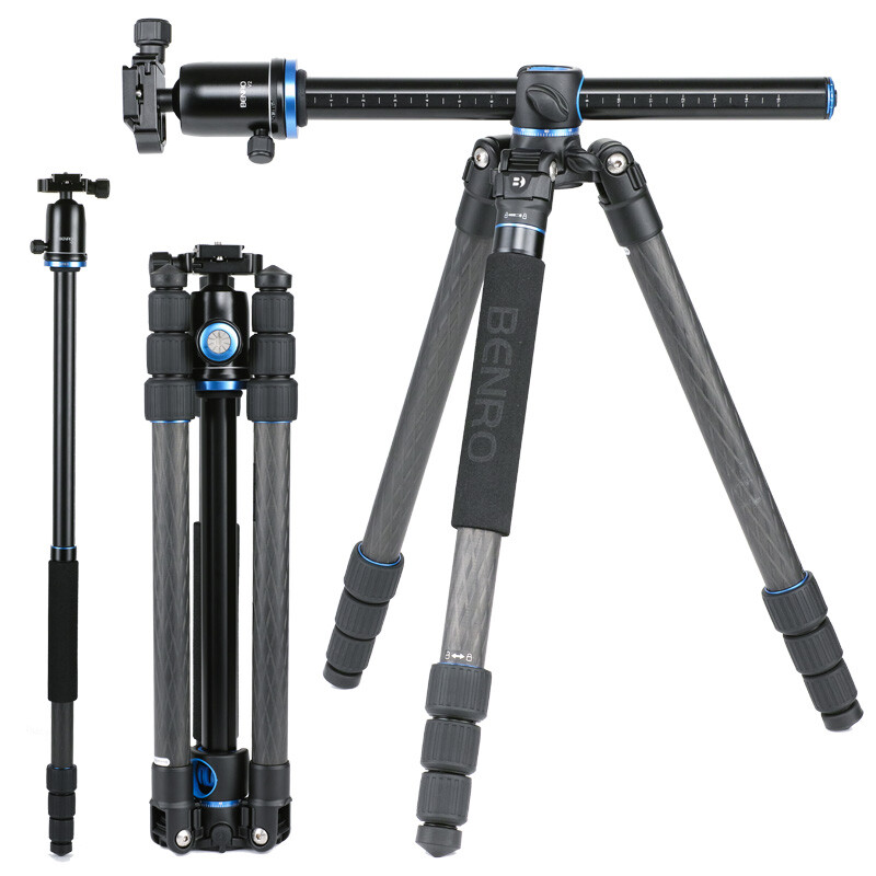 Benro tripod gc268tv2 SLR tripod Canon Nikon Camera Carbon Fiber multi-functional tripod fast central axis transverse tripod PTZ set