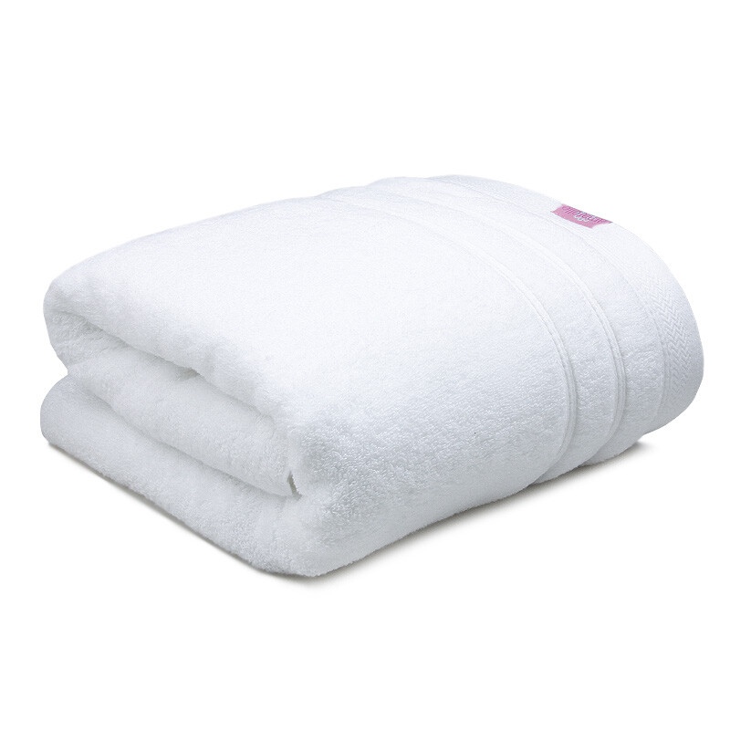 Amarelle five star hotel bath towel pure cotton absorbent long staple cotton adult oversized bath towel smooth128 white 80 * 160cm