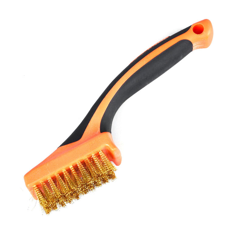 Tactix 315011 copper wire brush encrypted copper brush metal surface cleaning brush diamond wire brush industrial brush Mini Brush small wire brush